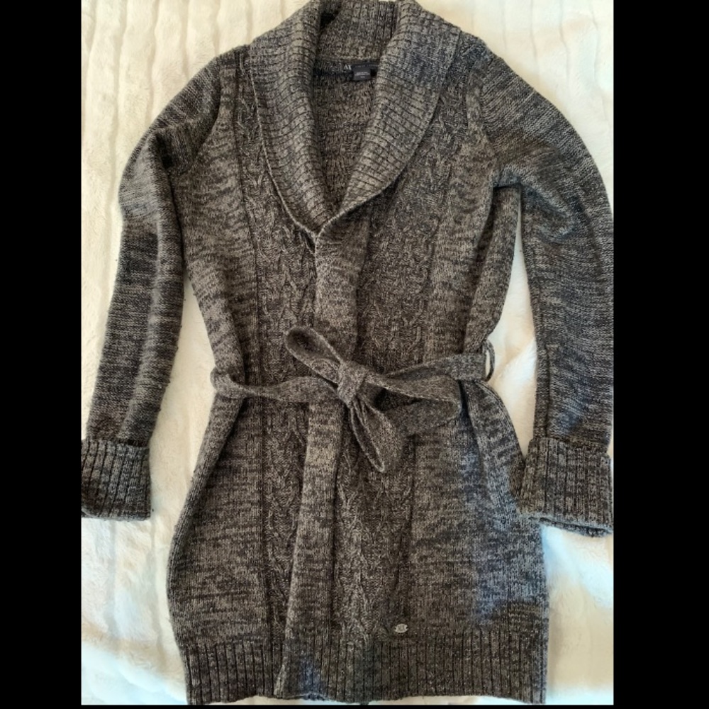 Armani Exchange Women’s Long Belted Sweater